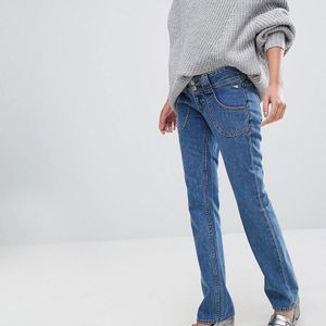 J Brand X Bella Freud - Jeans Met Rechte Pijpen En Lage Taille in het Blauw