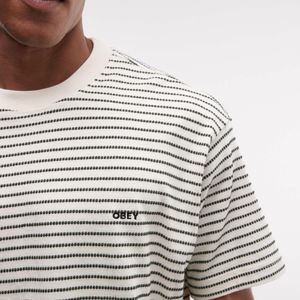 Obey Grey Edwin Stripe T-shirt for men