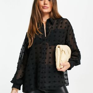 ASOS Schwarz – oversize-bluse