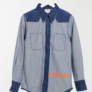 Est 1978 - giacca di jeans effetto al rovescio di Calvin Klein in Blu