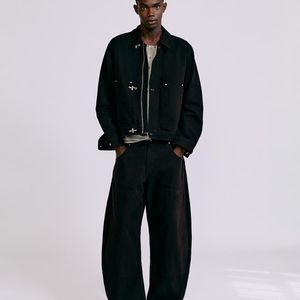 Pull&Bear Hose mit doppeltem bein in Schwarz für Herren