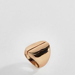ALDO Metallic Gold Thick Metal Statement Ring