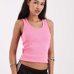 JJXX Pink Frida Ribbed Tank Top