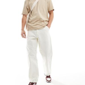 Carhartt White Single Knee Carpenter Trousers for men