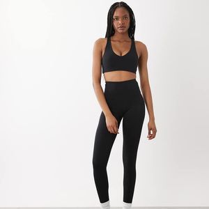 4505 Black Tall Icon Active Bum Sculpt High Waist Gym leggings With Inner Pocket