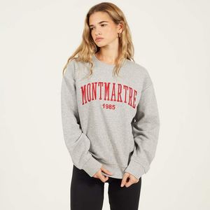 Brave Soul Natural Crew Neck Embroidered Sweatshirt