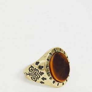 Reclaimed (vintage) – Ring in Mettallic für Herren