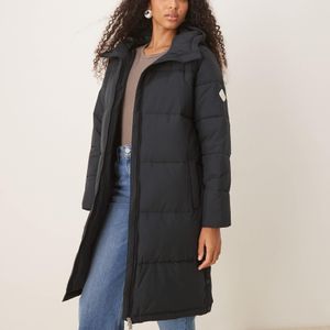 Roxy Blue Test Of Time Long Hooded Puffa Jacket