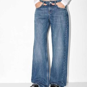 Pull&Bear Blau – straight jeans