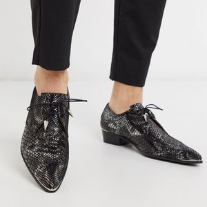 Jeffery West – Adamant – e Schuhe mit Schlangenmuster in Schwarz für Herren