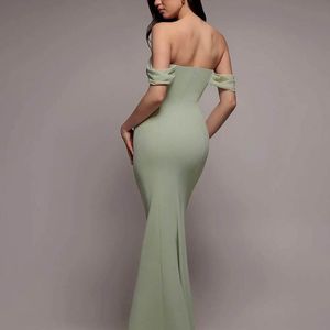 Goddiva Grey Bardot & Chiffon Cowl Maxi Dress