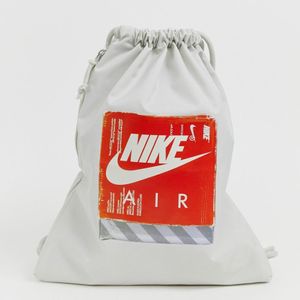 Nike Grijze Jaren 90 Tas Met Trekkoord in het Groen