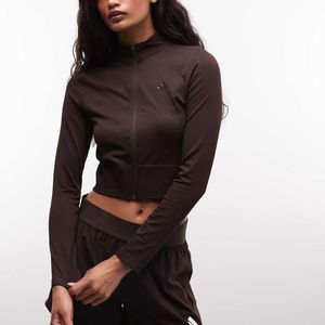 Adidas Originals Brown Adidas Training Knitted Jacket