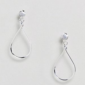ASOS Metallic Sterling Silver Teardrop Earrings