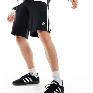 メンズ Adidas Originals 3-stripe コットンハーフパンツ ブラック