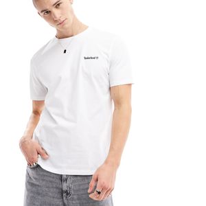 Timberland White Small Script Logo T-shirt for men