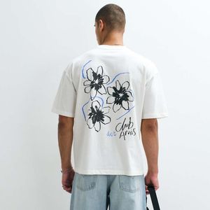 ASOS White Oversized T-shirt With Floral Graphic for men