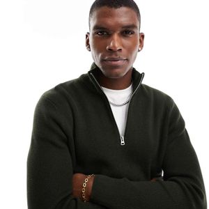 Only & Sons – gerippter pullover in Schwarz für Herren