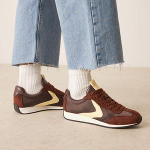 ASOS Natural Daily Lace Up Runner Sneakers