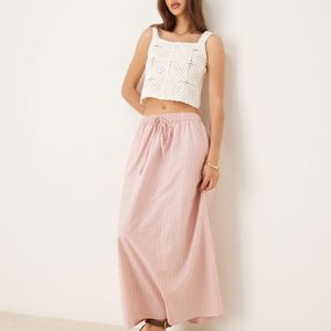 Miss Selfridge Pink Maxi Skirt