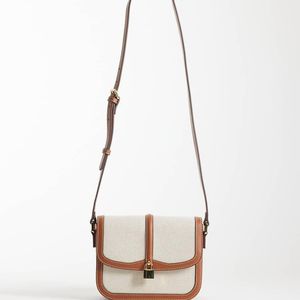 Mango White Cross Body Bag With Buckle