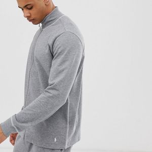 Polo Ralph Lauren Sweater Met Opstaande Boord, Rits, Contrasterend Stiksel En Polospeler-logo in het Zwart voor heren