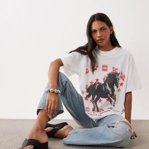 ASOS Oversized T-Shirt With Lucky Star Rodeo Graphic
