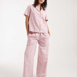 Daisy Street Pink Short Sleeve Pyjama Set