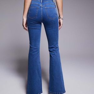 ASOS Blue Hourglass Power Stretch Sculpt Flare Jeans