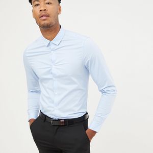 Tall - Chemise style workwear habillée et ajustée ASOS pour homme en coloris Bleu