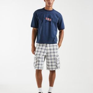 Hollister Blue baggy Cargo Shorts for men