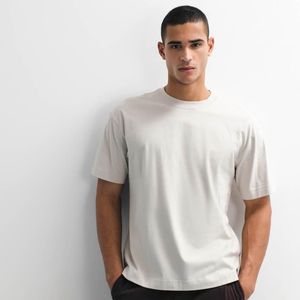 Hollister White Boxy Heavyweight T-shirt for men