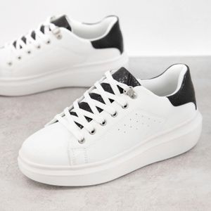 Misty - baskets à semelle plateforme avec languette d'enfilage Schuh en coloris Blanc