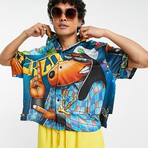 Snoop dogg - camicia squadrata oversize con stampa stile hip-hop di ASOS in Bianco da Uomo
