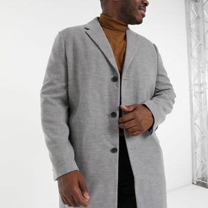 Plus - cappotto di New Look in Grigio da Uomo