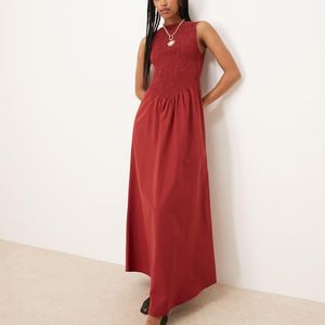 ASOS Shirred Bodice Maxi Dress