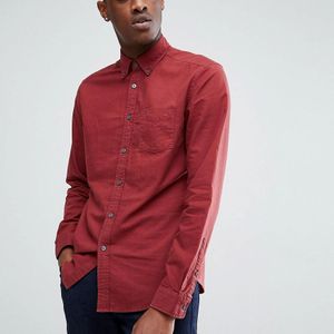 Esprit Brushed Oxford Shirt In Red for men