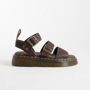 Dr. Martens Brown Gryphon Quad Sandals