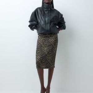 ASOS Midi Skirt With Zip Detail