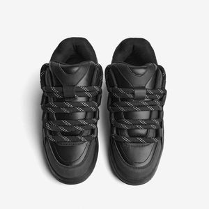 Bershka Black Chunky Skater Trainers for men