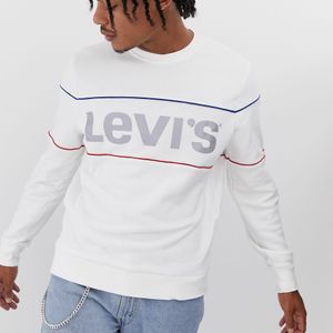 Levi's Sweater Met Ronde Hals En Reflecterende Cb in het Wit voor heren