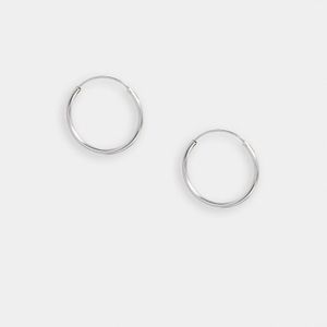 ASOS Metallic Sterling Silver 20mm Hoop Earrings