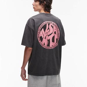 AllSaints Red Distortion T-shirt for men