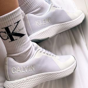 Calvin Klein Weiß Jeans – Alma – Sneaker