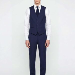 Harry Brown Blue Raffi Suit Waisstcoat for men
