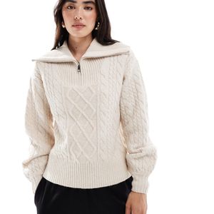 Threadbare Weiß – strickpullover
