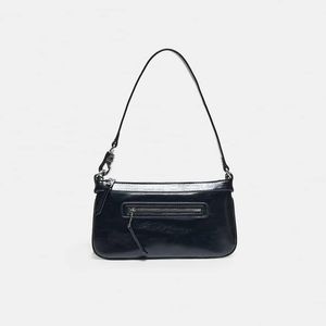 Stradivarius White Lobster Clasp Shoulder Bag