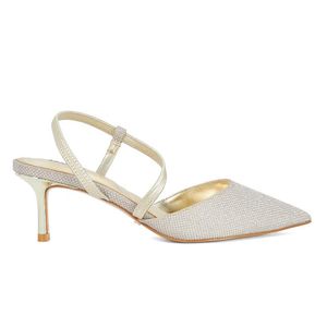 Dune White Charming Court Shoes