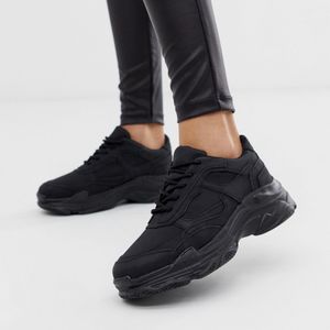Chunky sneakers negras colour drenched Blend Public Desire de color Negro