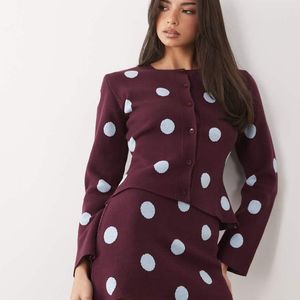 ASOS Purple Fine Knit Cardigan Co-ord